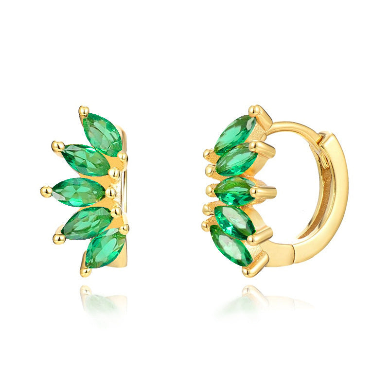 Symmetrical Horse Eye Stone Earrings