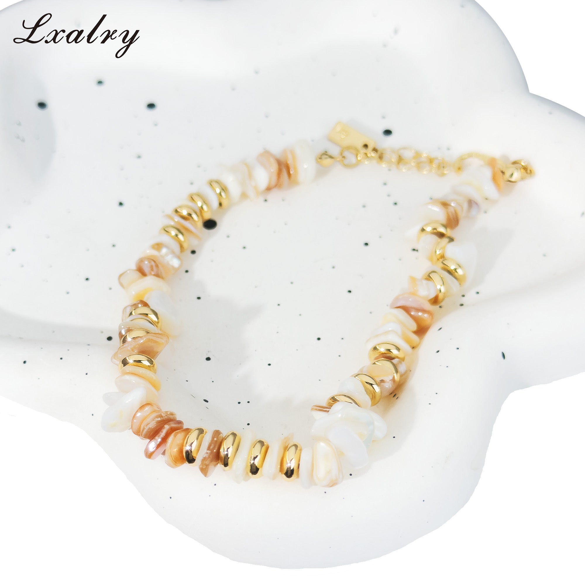 Natural Shell Bead Bracelet