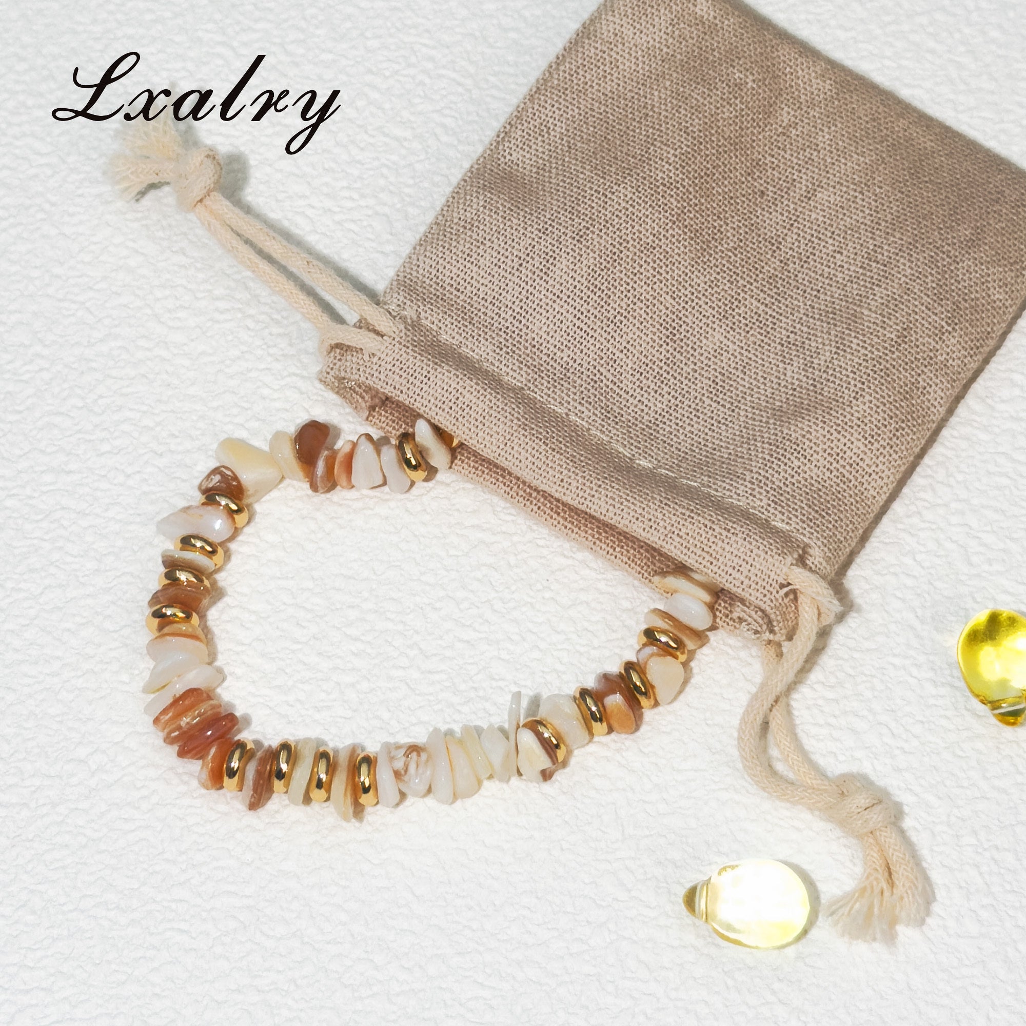 Natural Shell Bead Bracelet