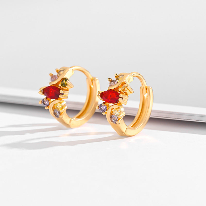 Multi-Style Zircon & Crystal Earrings