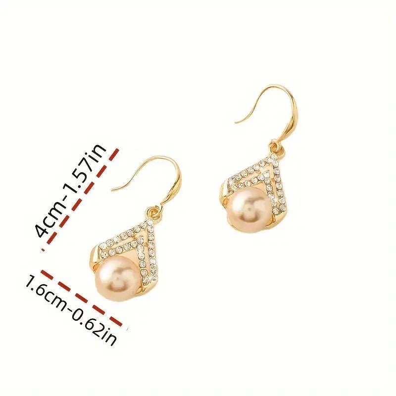 Water Drop Pearl Earrings