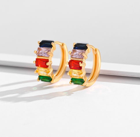 Multi-Style Zircon & Crystal Earrings