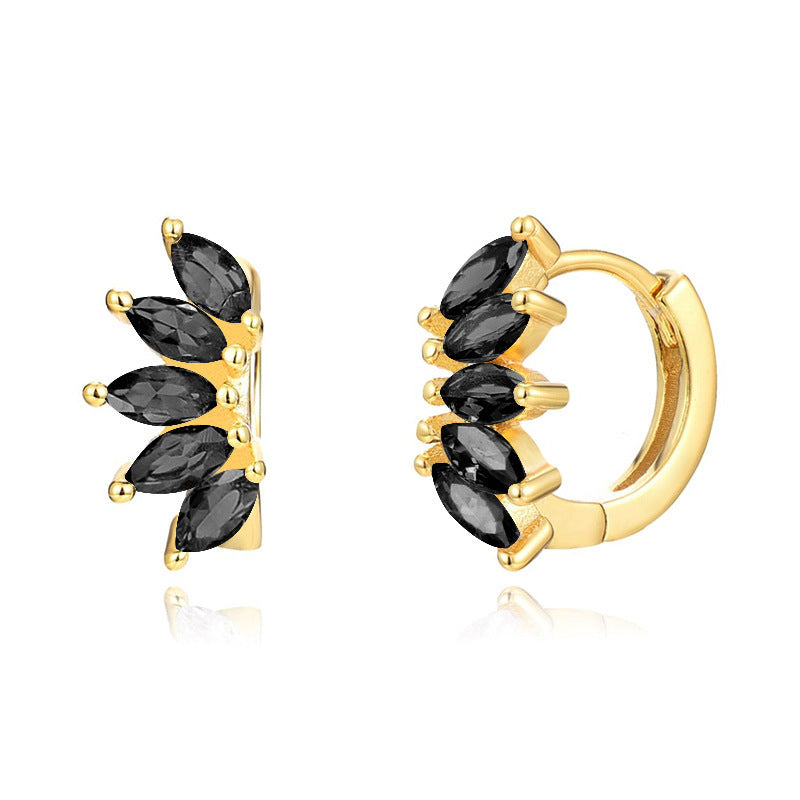 Symmetrical Horse Eye Stone Earrings