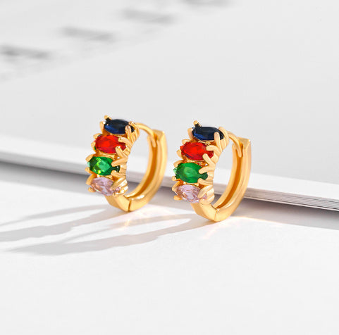 Multi-Style Zircon & Crystal Earrings
