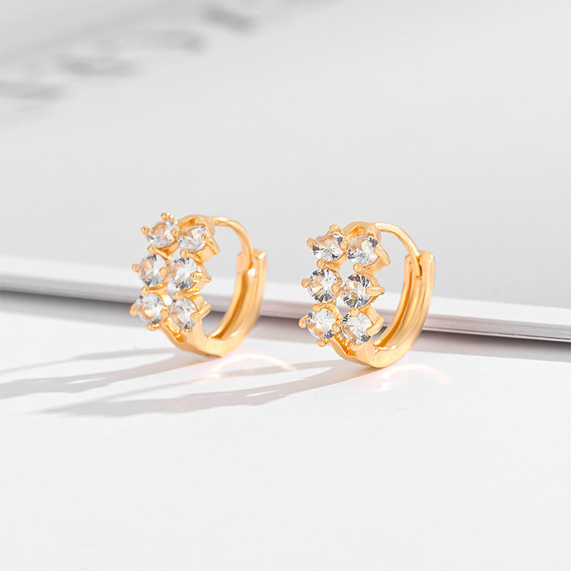 Multi-Style Zircon & Crystal Earrings