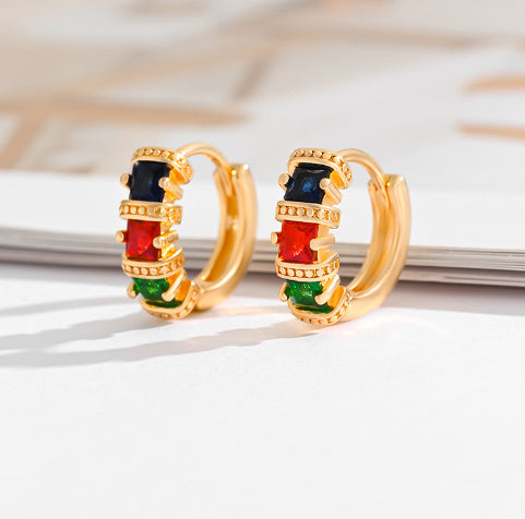 Multi-Style Zircon & Crystal Earrings