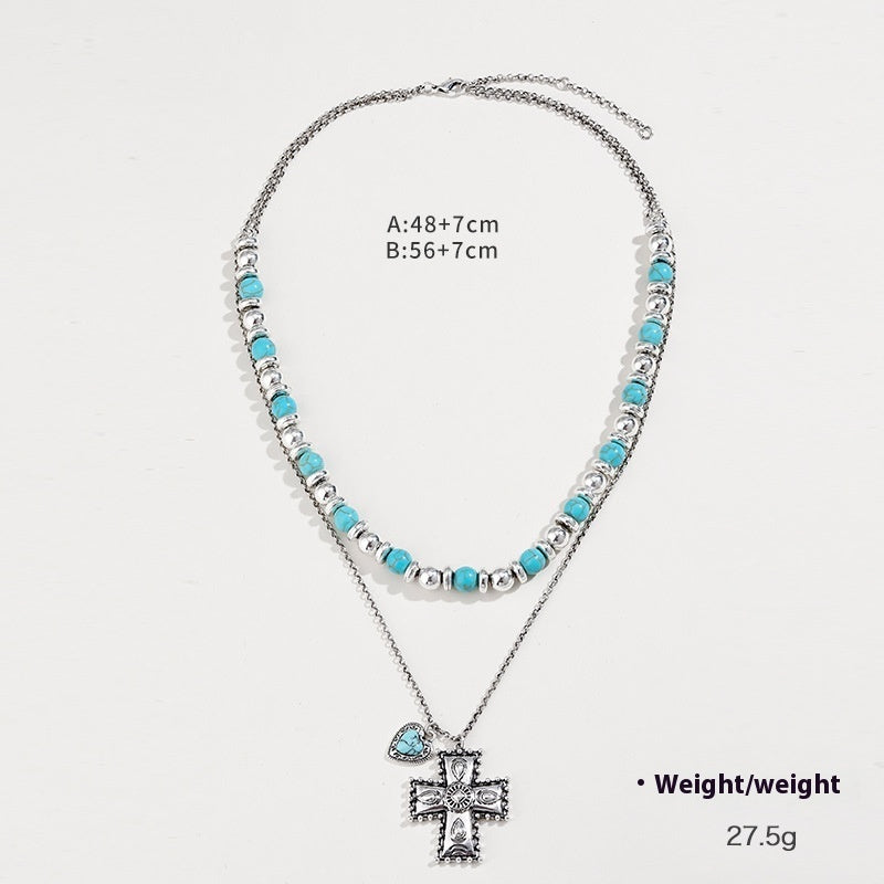 Precious Stone Beaded Twin Earrings