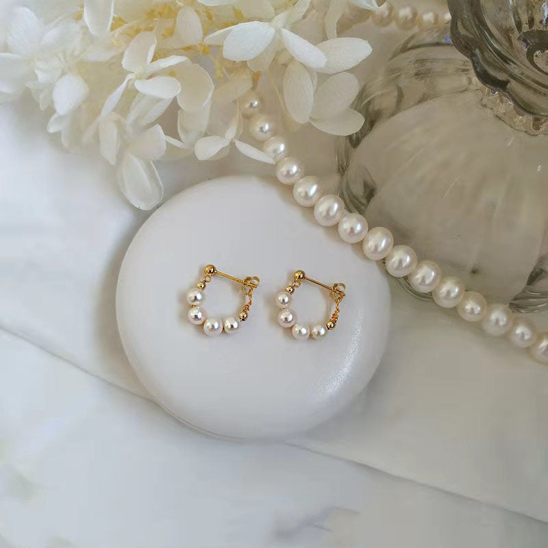 Sterling Silver Pearl Earrings