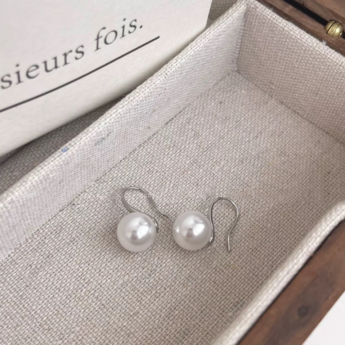 Sterling Silver Pearl Earrings