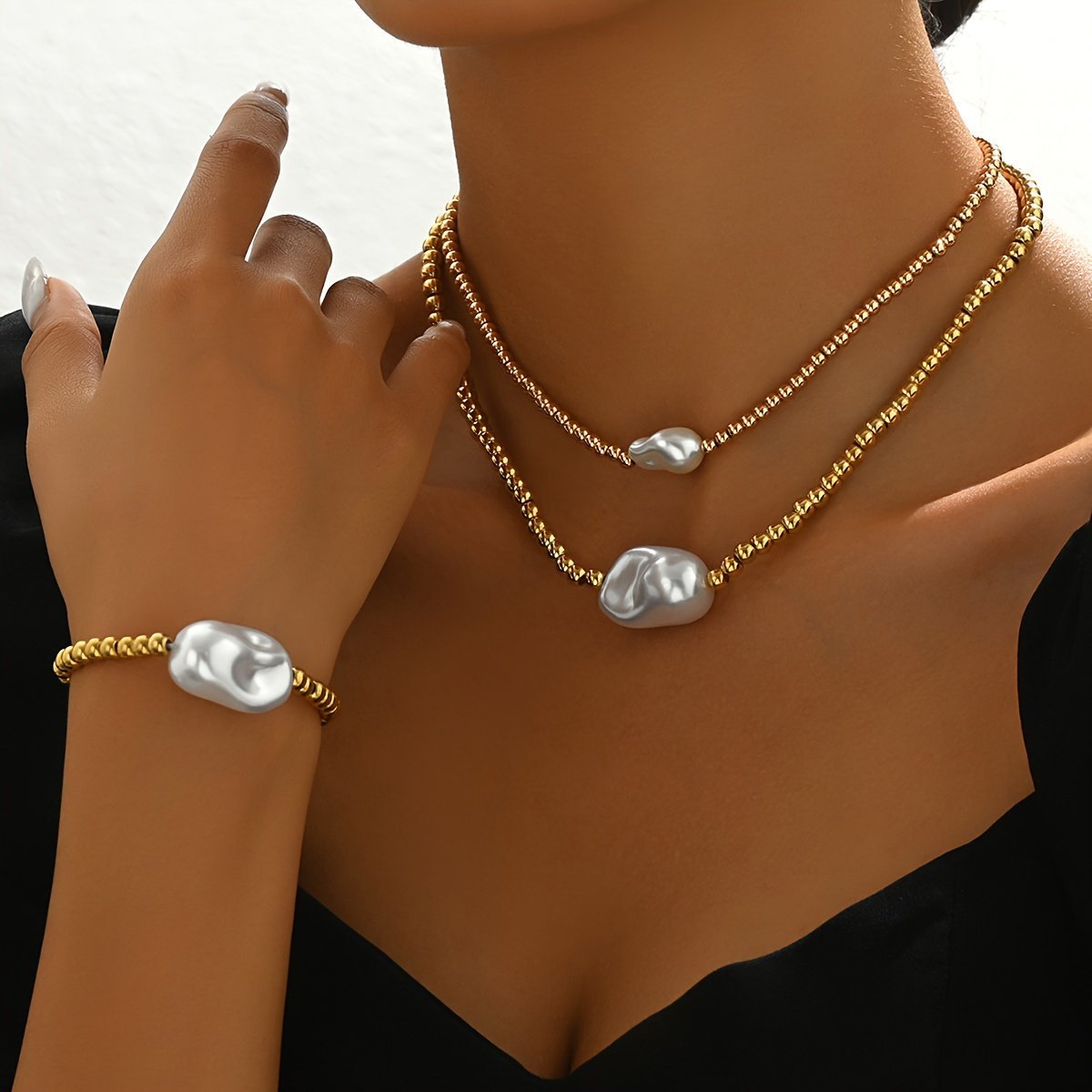 Handcrafted Necklace and Bracelet Set