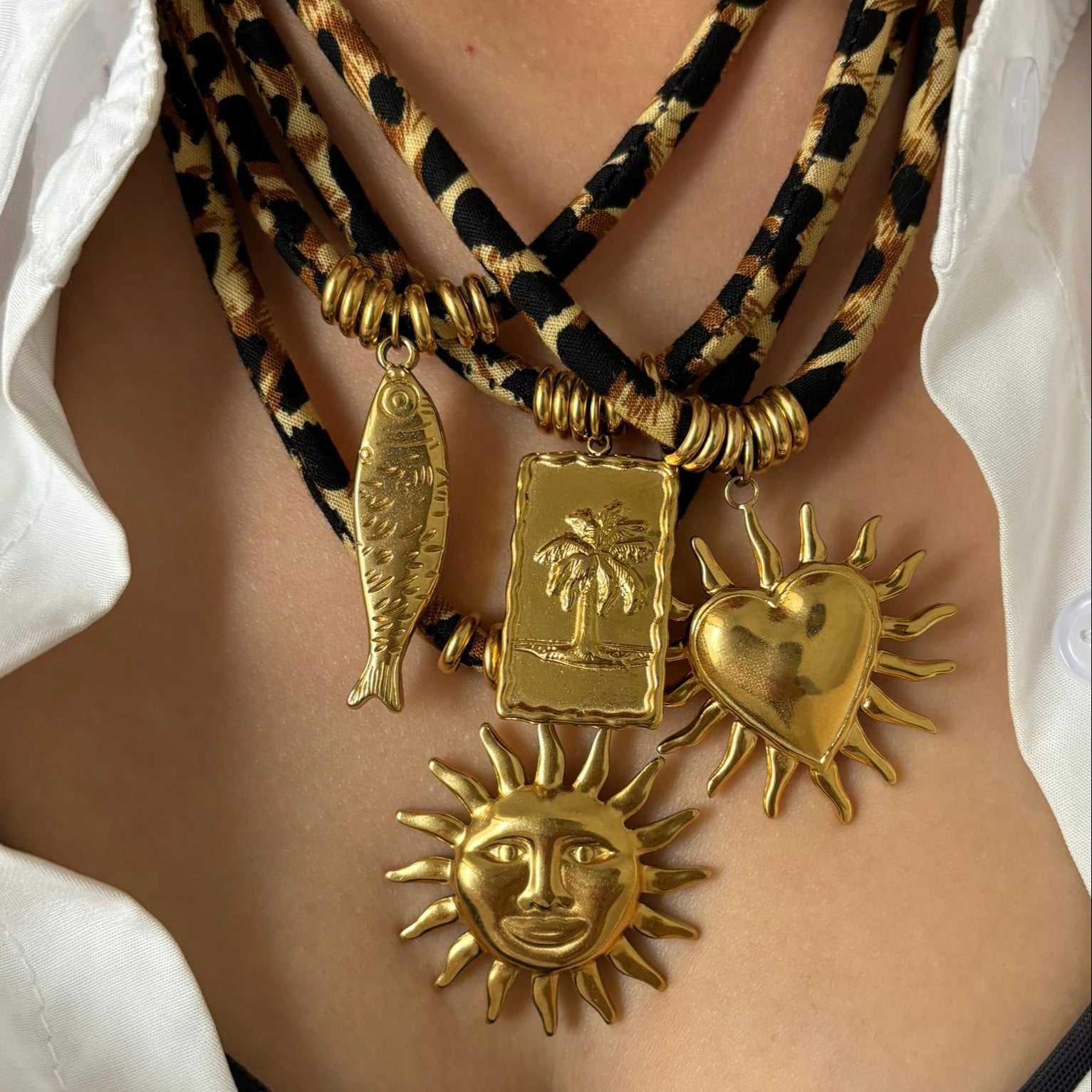 Leopard Pendant Necklace