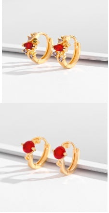 Multi-Style Zircon & Crystal Earrings