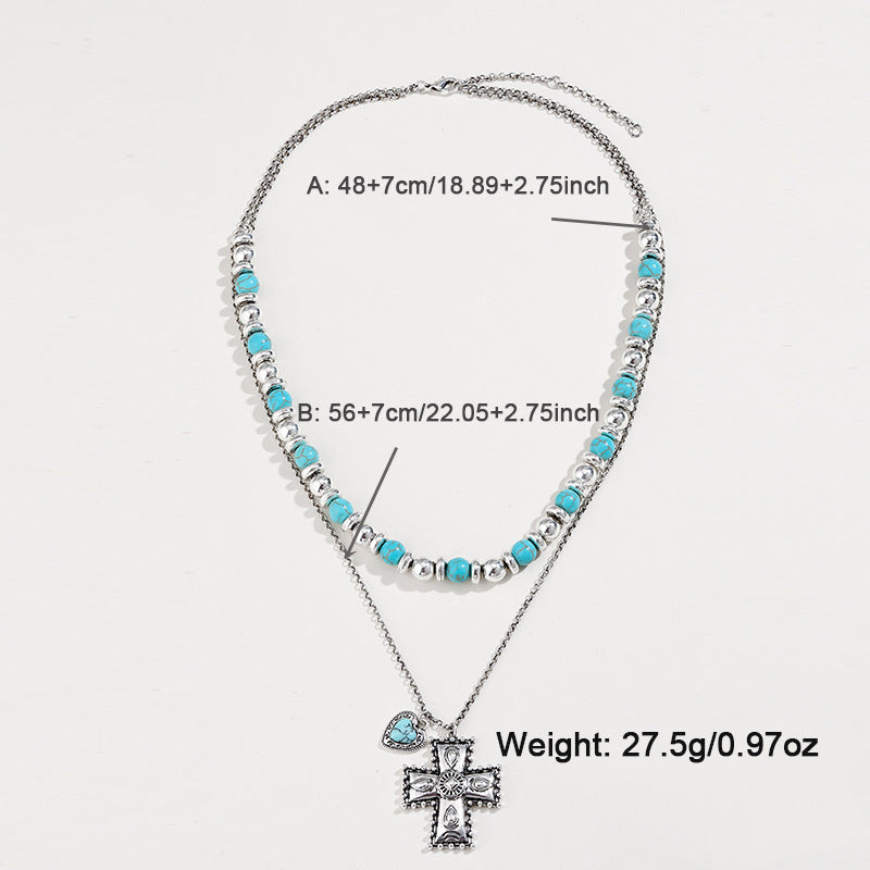 Precious Stone Beaded Twin Earrings
