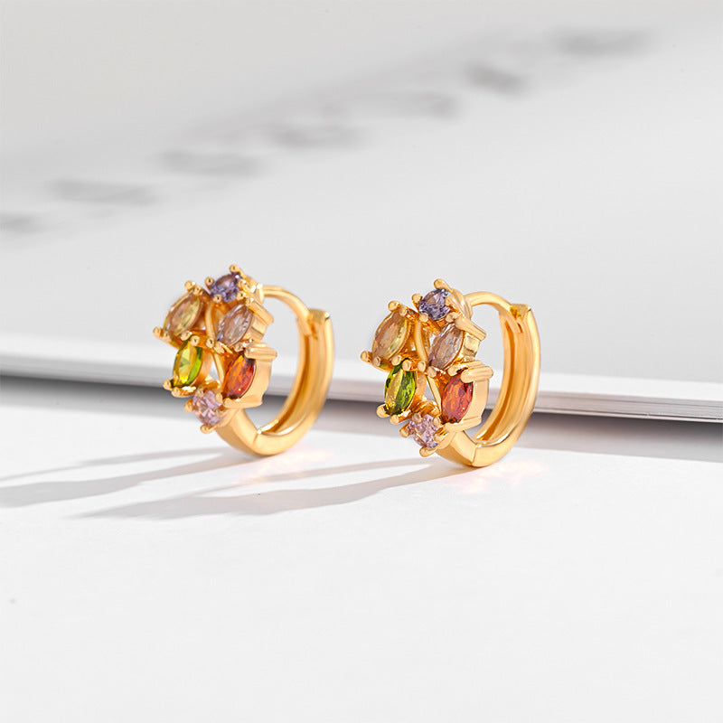 Multi-Style Zircon & Crystal Earrings