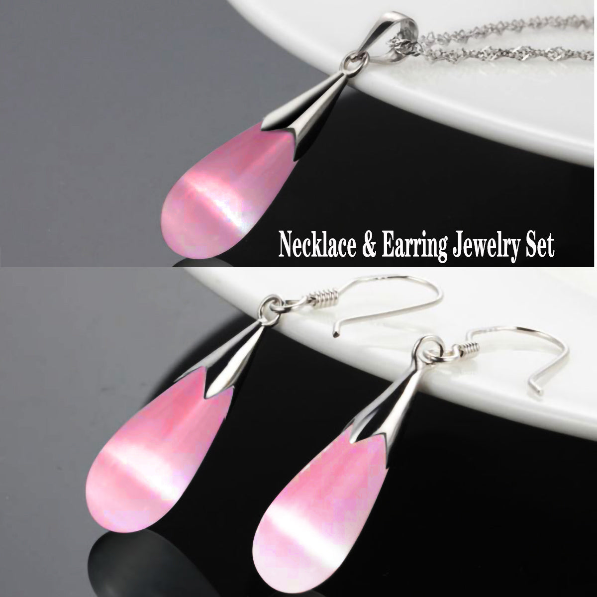 Emma Manor Water Drop Moonstone Jewelry Set