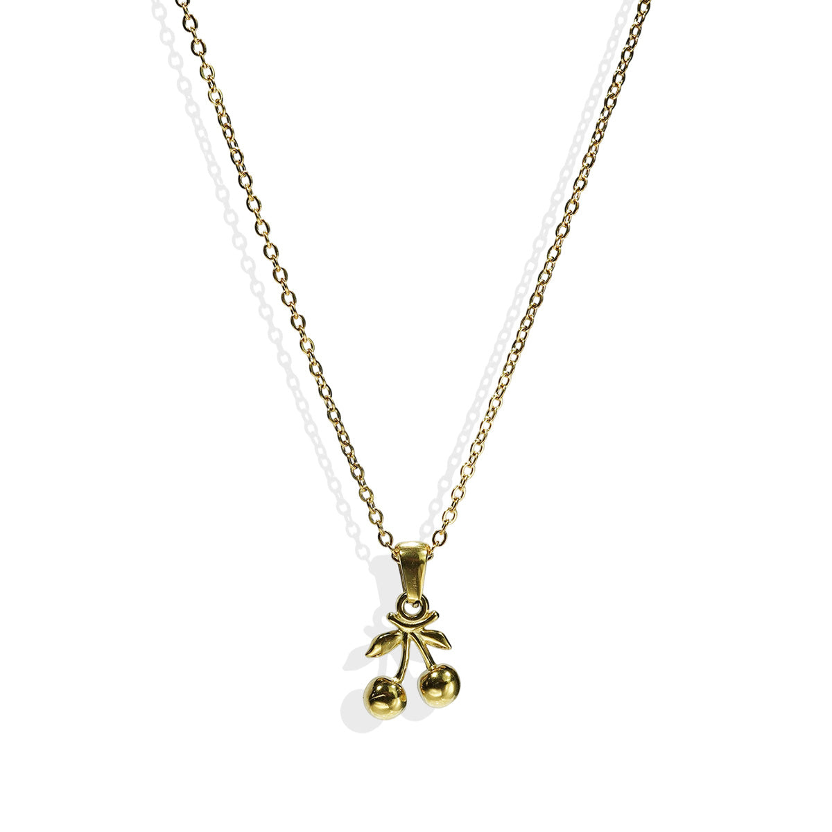 Cherry Pendant Necklace & Earrings Set
