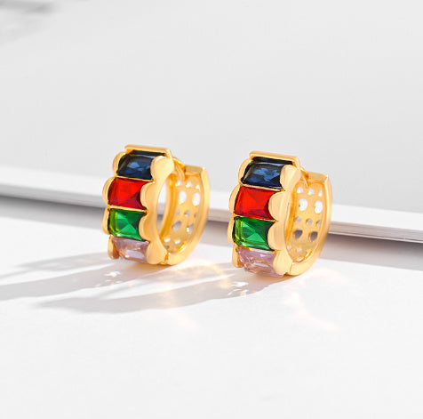 Multi-Style Zircon & Crystal Earrings