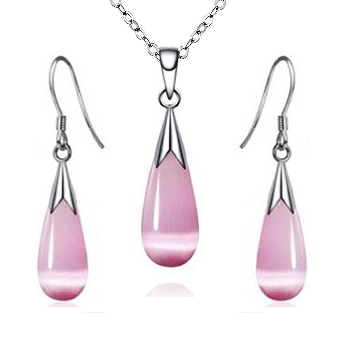 Emma Manor Water Drop Moonstone Jewelry Set