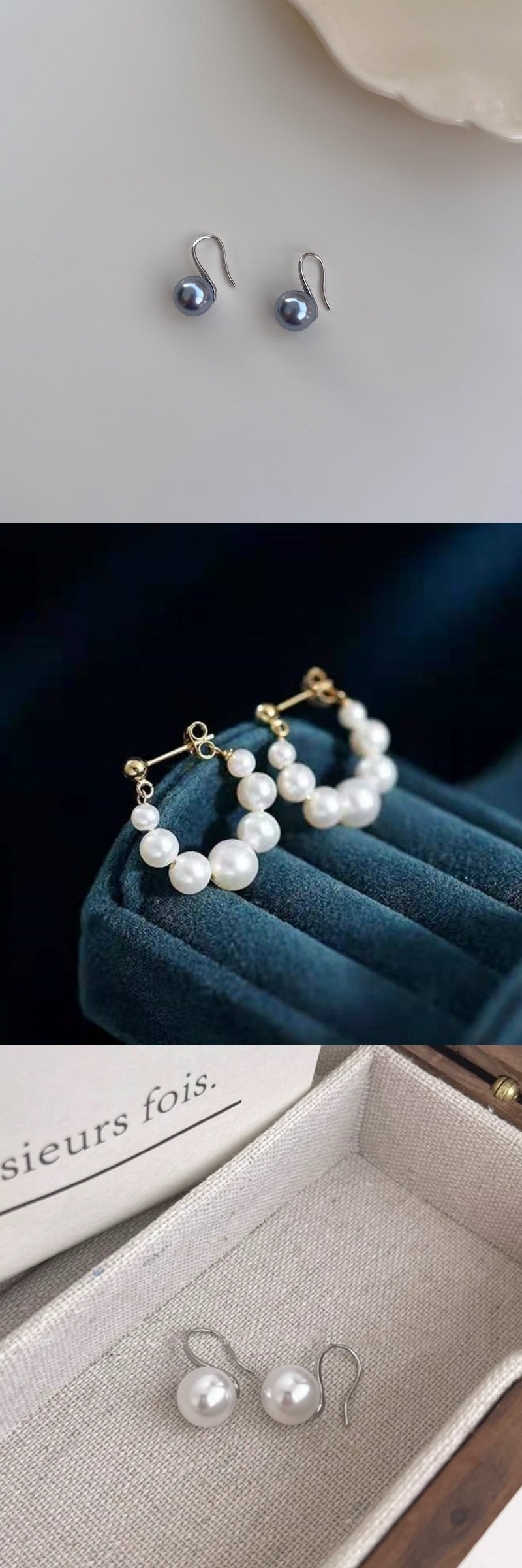 Sterling Silver Pearl Earrings