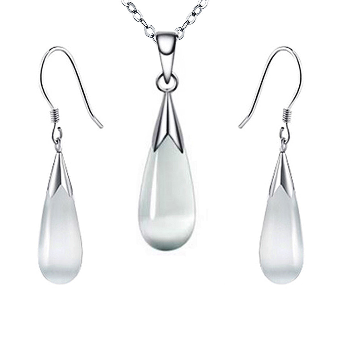 Emma Manor Water Drop Moonstone Jewelry Set