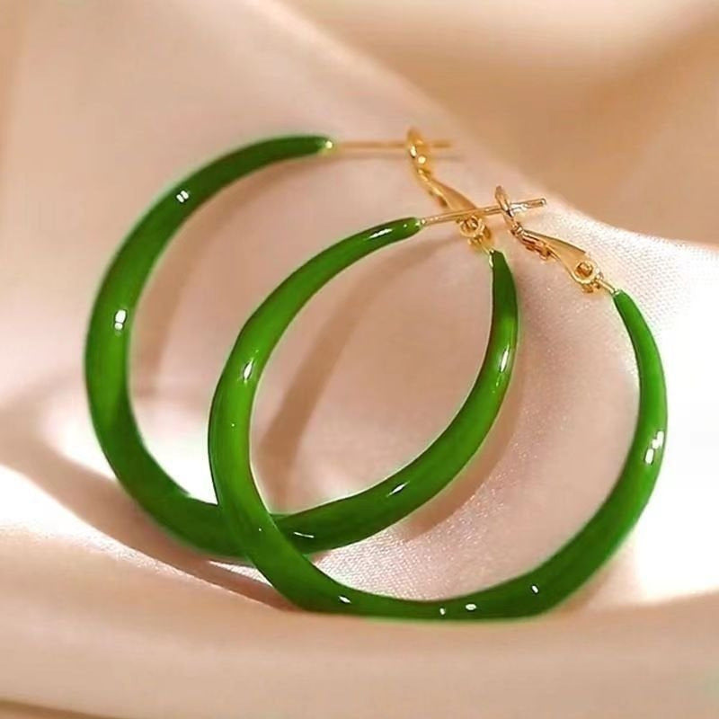 Luxury Red Glaze Bracelet and Earrings
