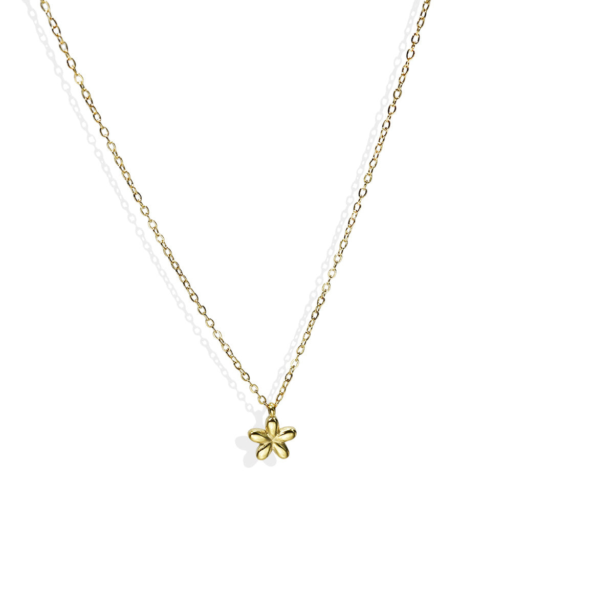 Flower Pendant Necklace and Earrings Set