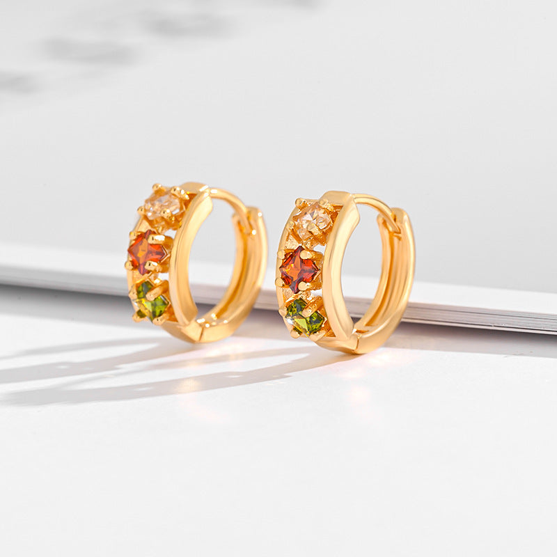 Multi-Style Zircon & Crystal Earrings