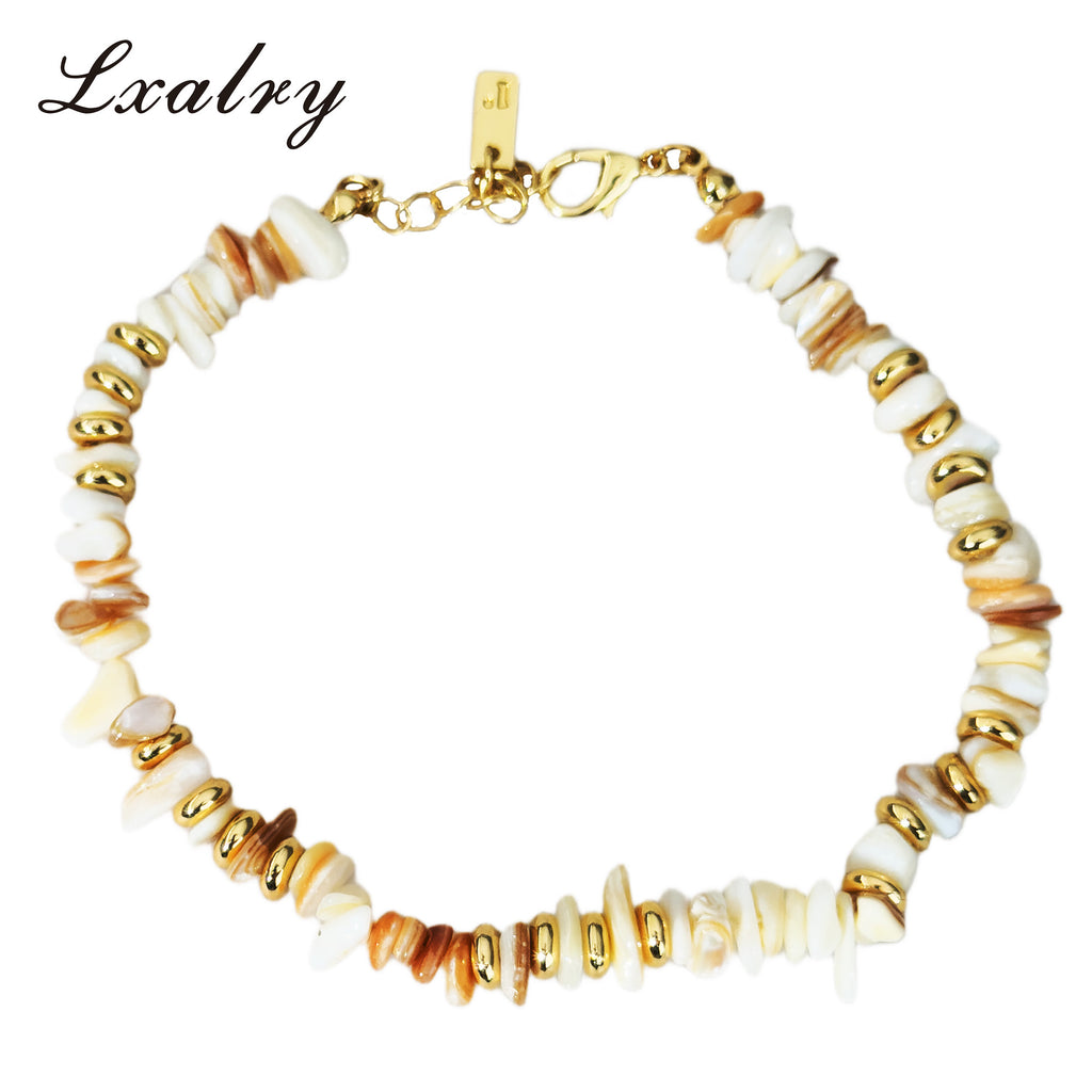 Natural Shell Bead Bracelet
