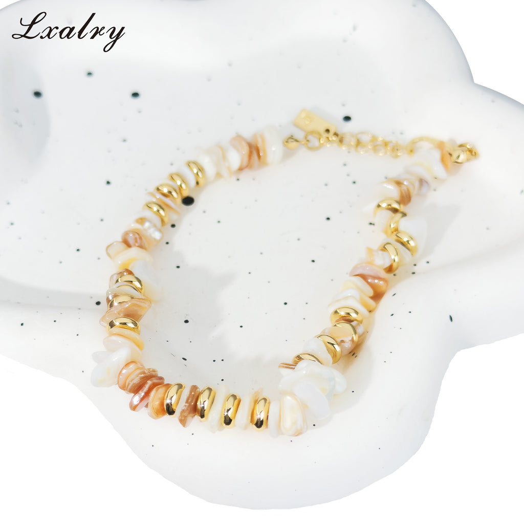 Natural Shell Bead Bracelet