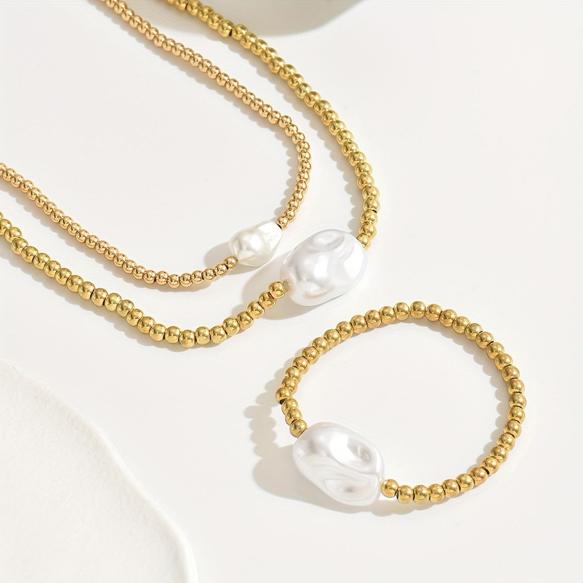 Handcrafted Necklace and Bracelet Set