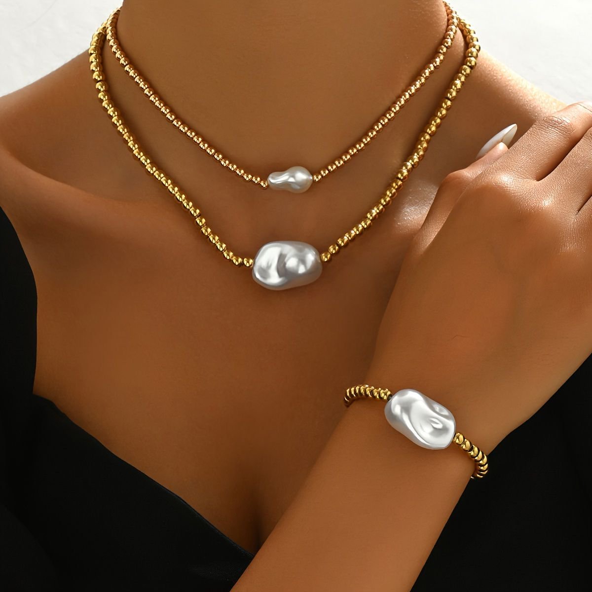 Handcrafted Necklace and Bracelet Set