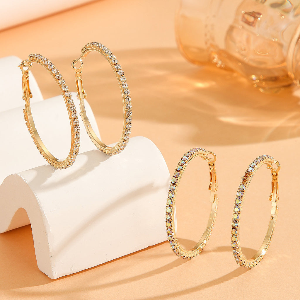 Zircon Inlaid Princess Earrings
