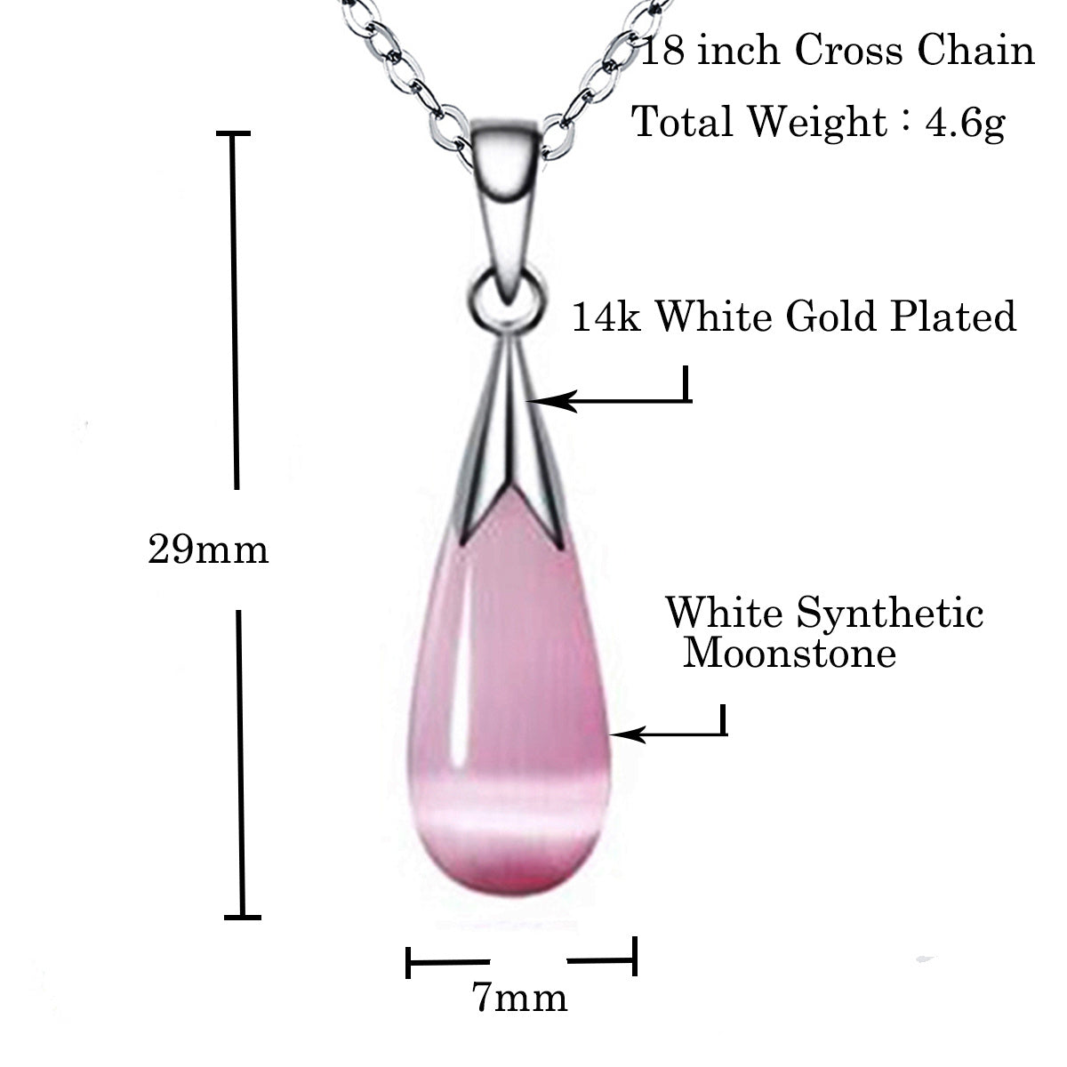 Emma Manor Water Drop Moonstone Jewelry Set